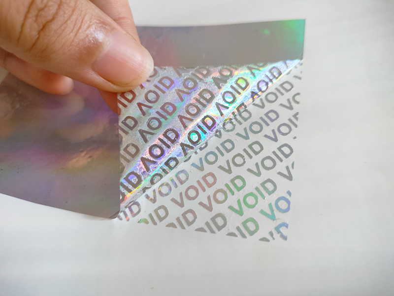 鐳射VOID不干膠標簽材料